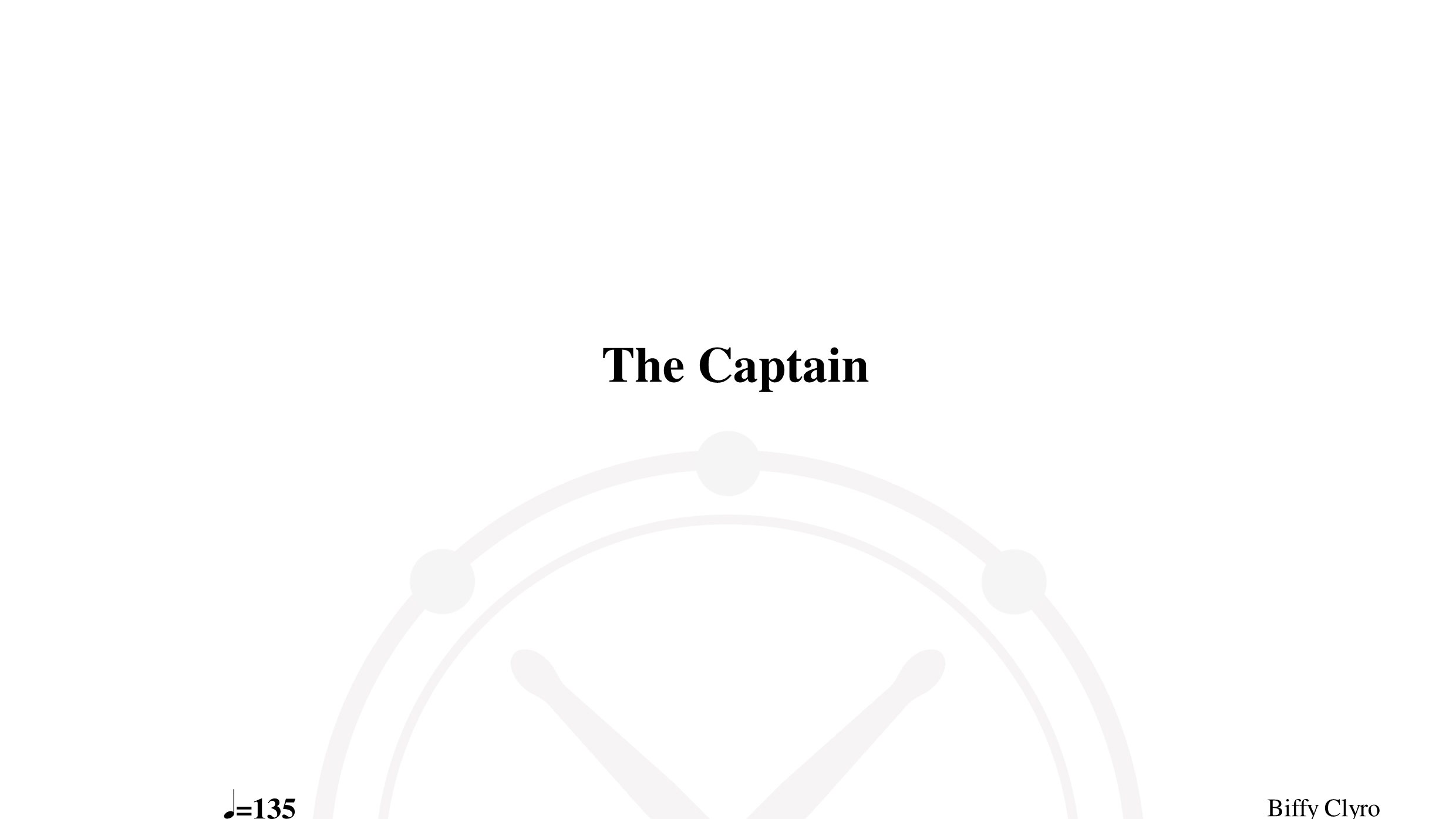 Biffy Clyro – the captain鼓谱