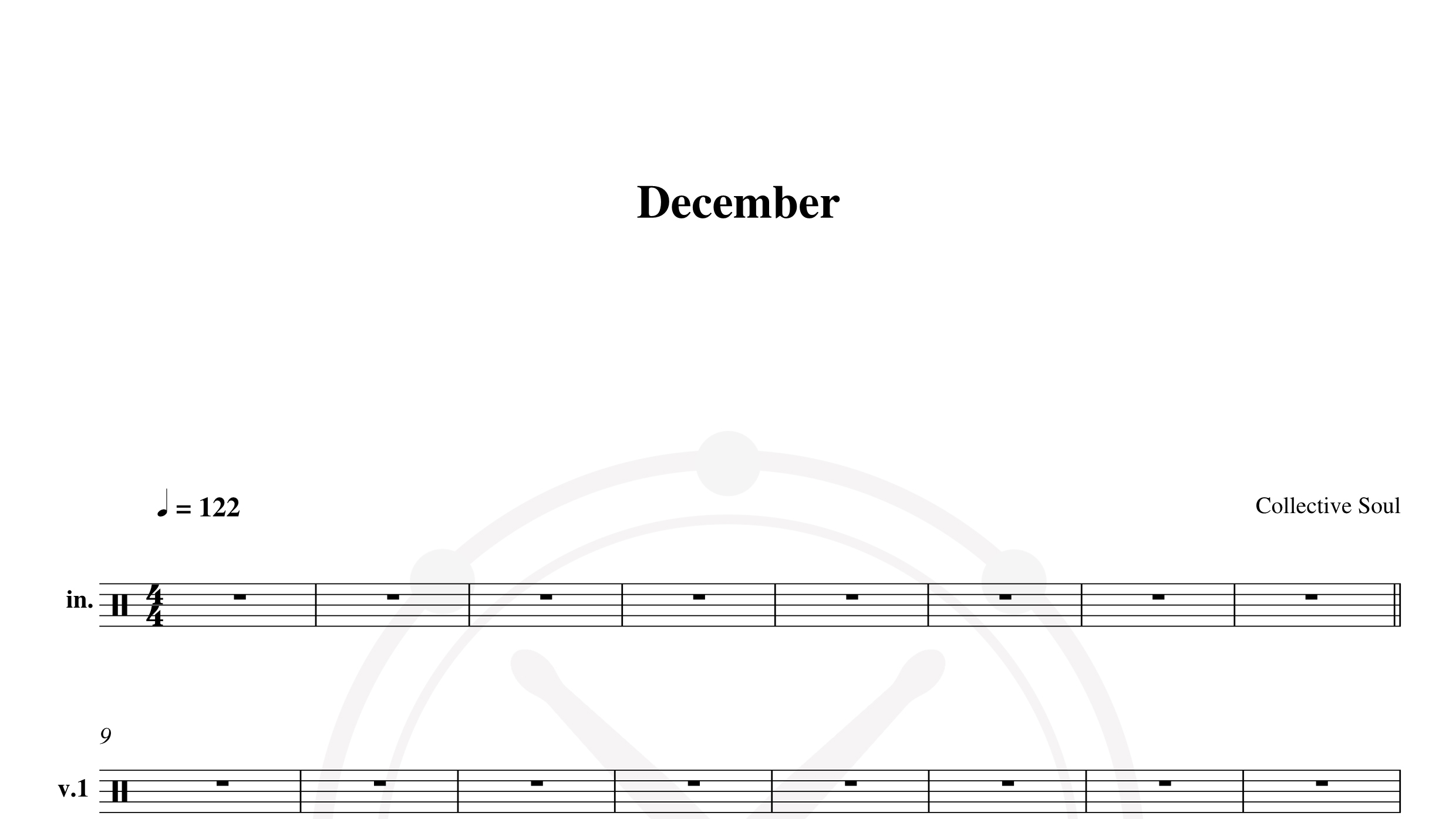 Collective Soul – December鼓谱