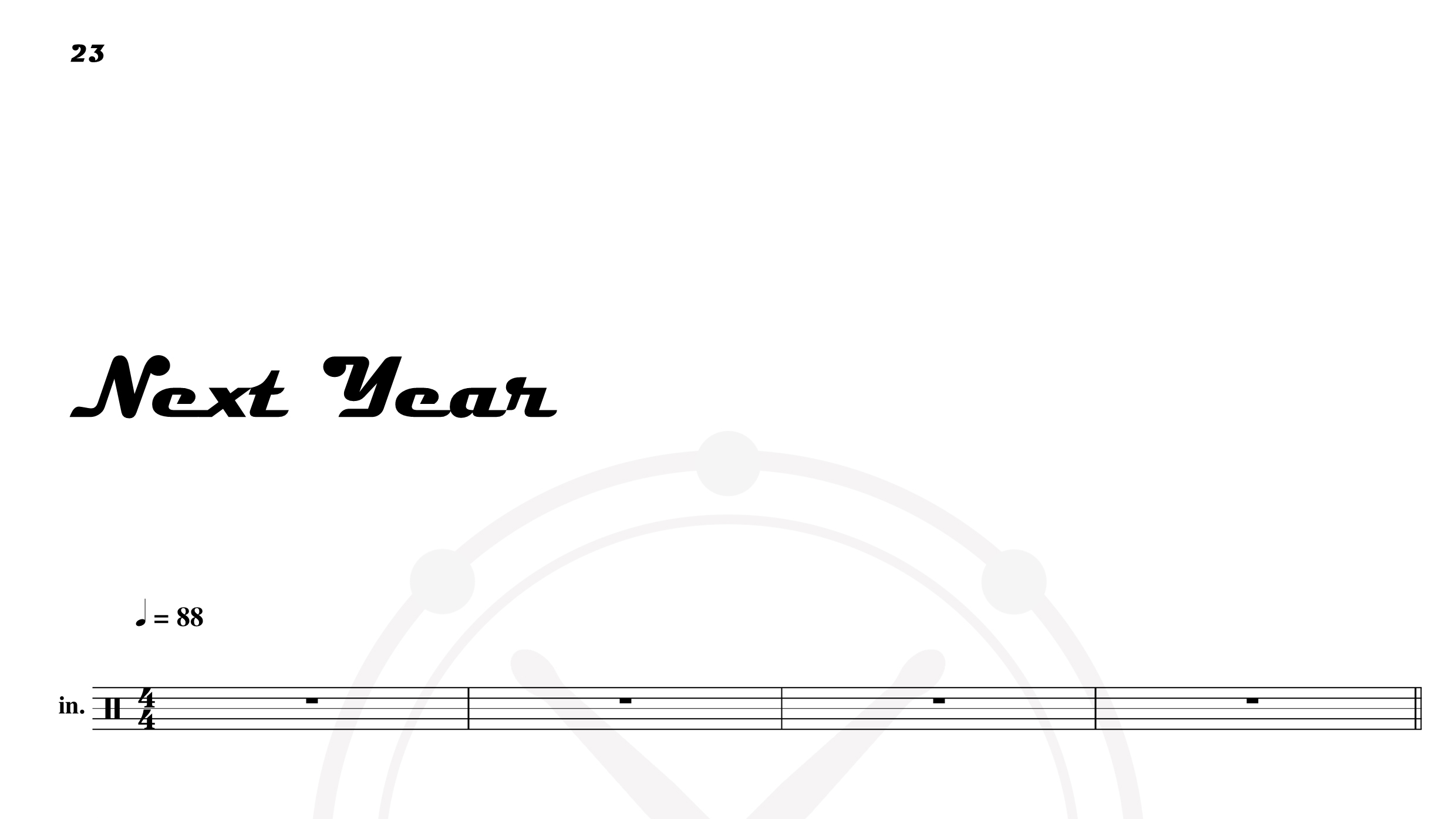 Foo Fight – Next Year鼓谱