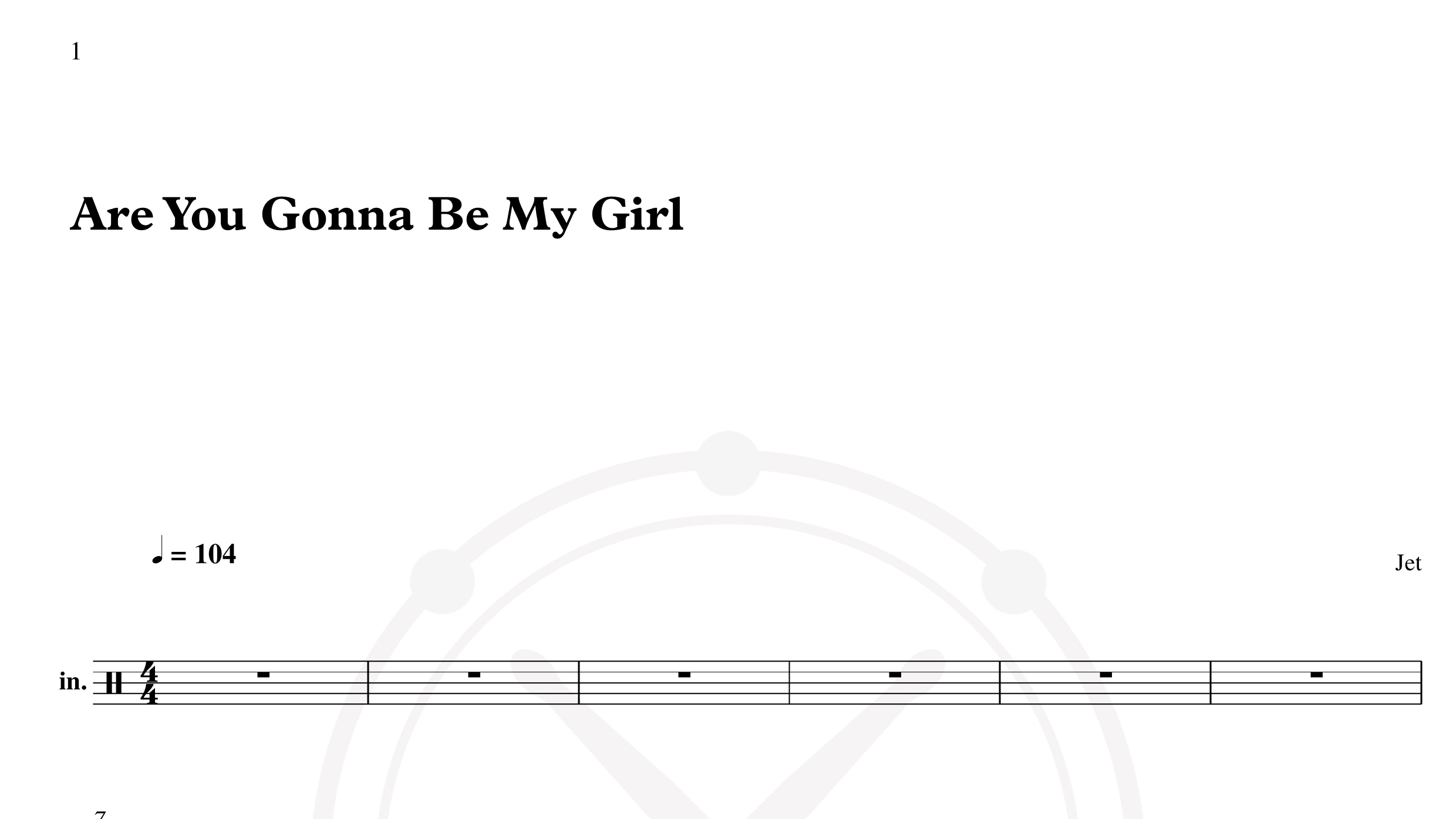 Journey – Are you gonna be my girl鼓谱