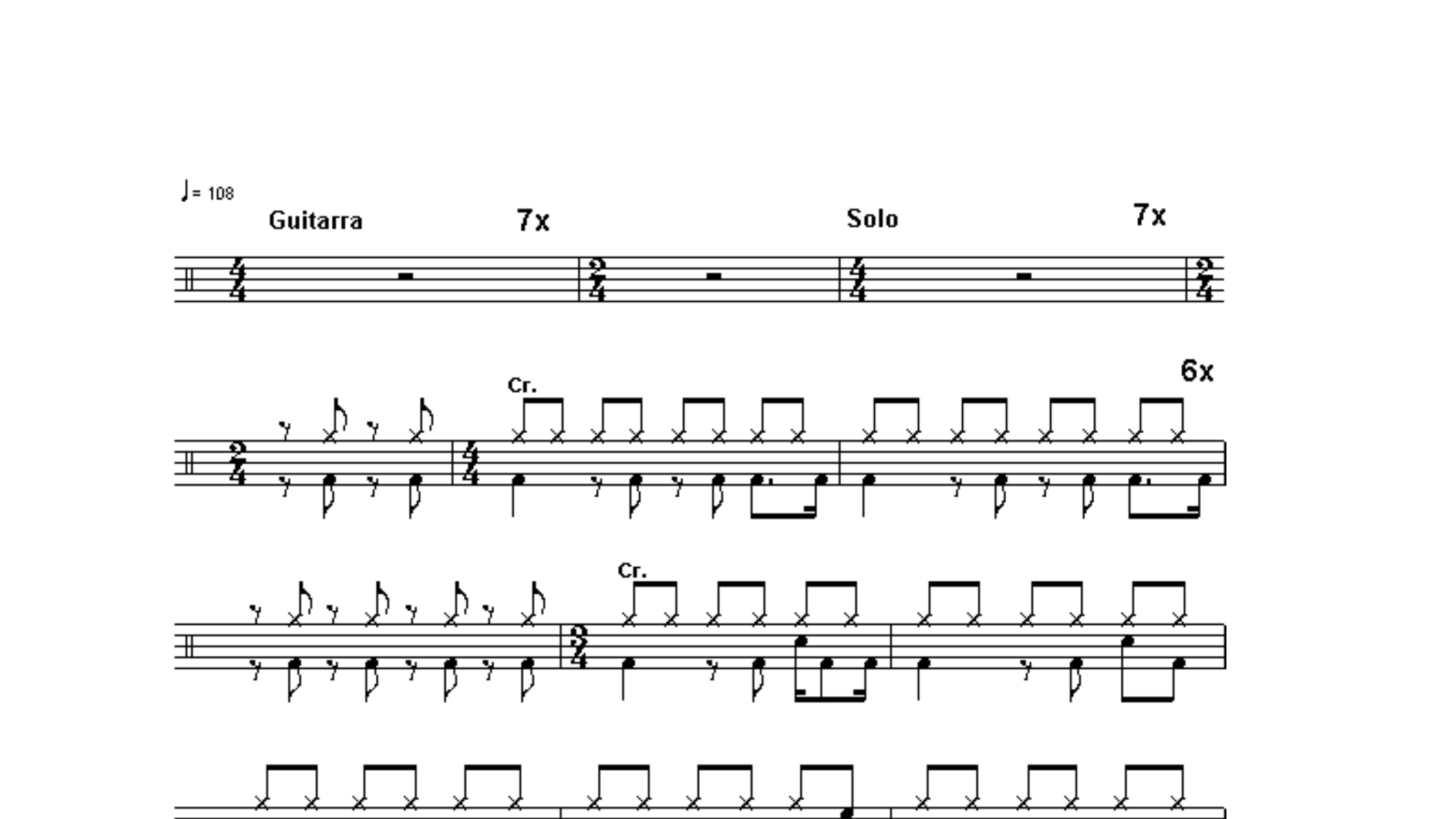 Metallica – One鼓谱