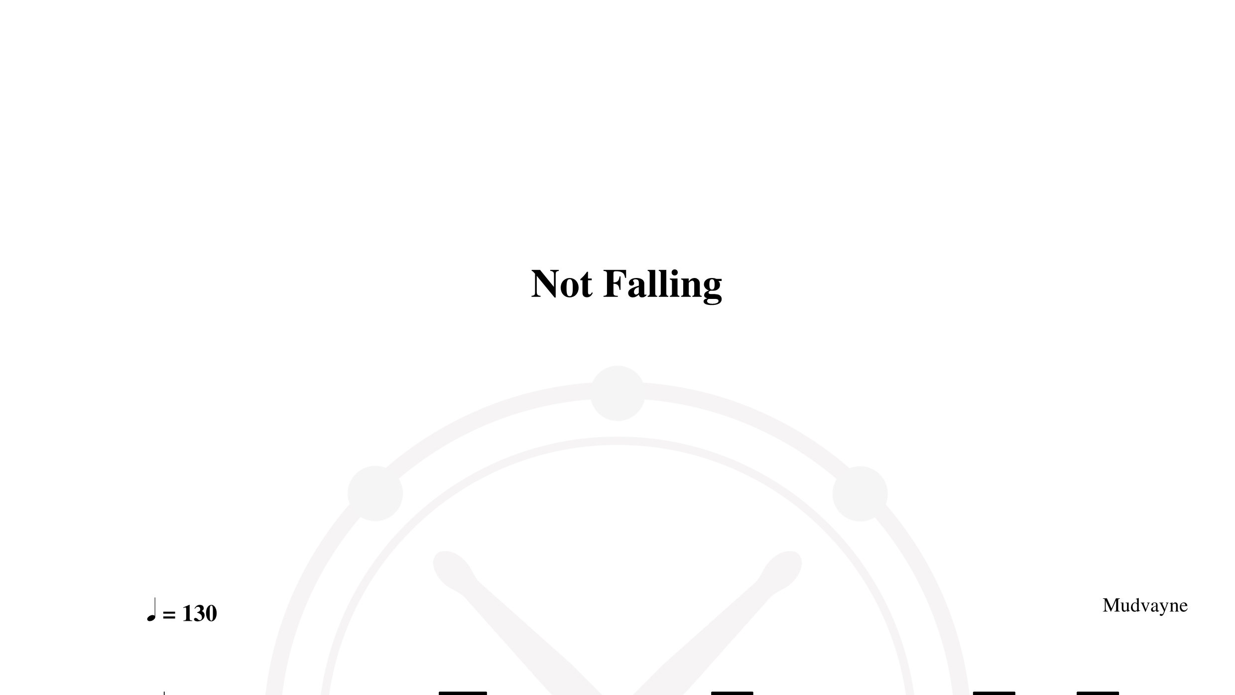 Mudvayne – not falling鼓谱