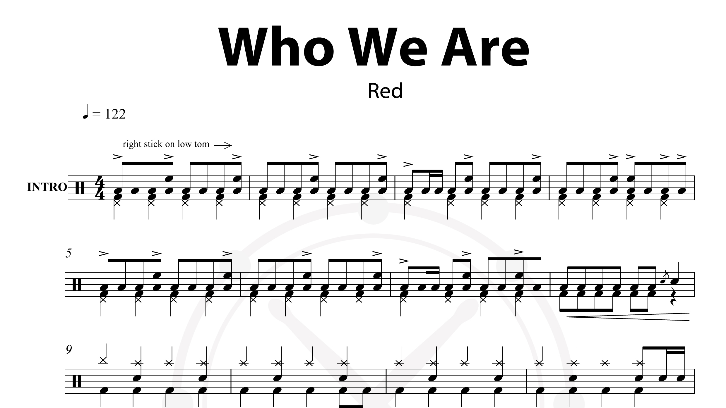 Red – Who We Are鼓谱