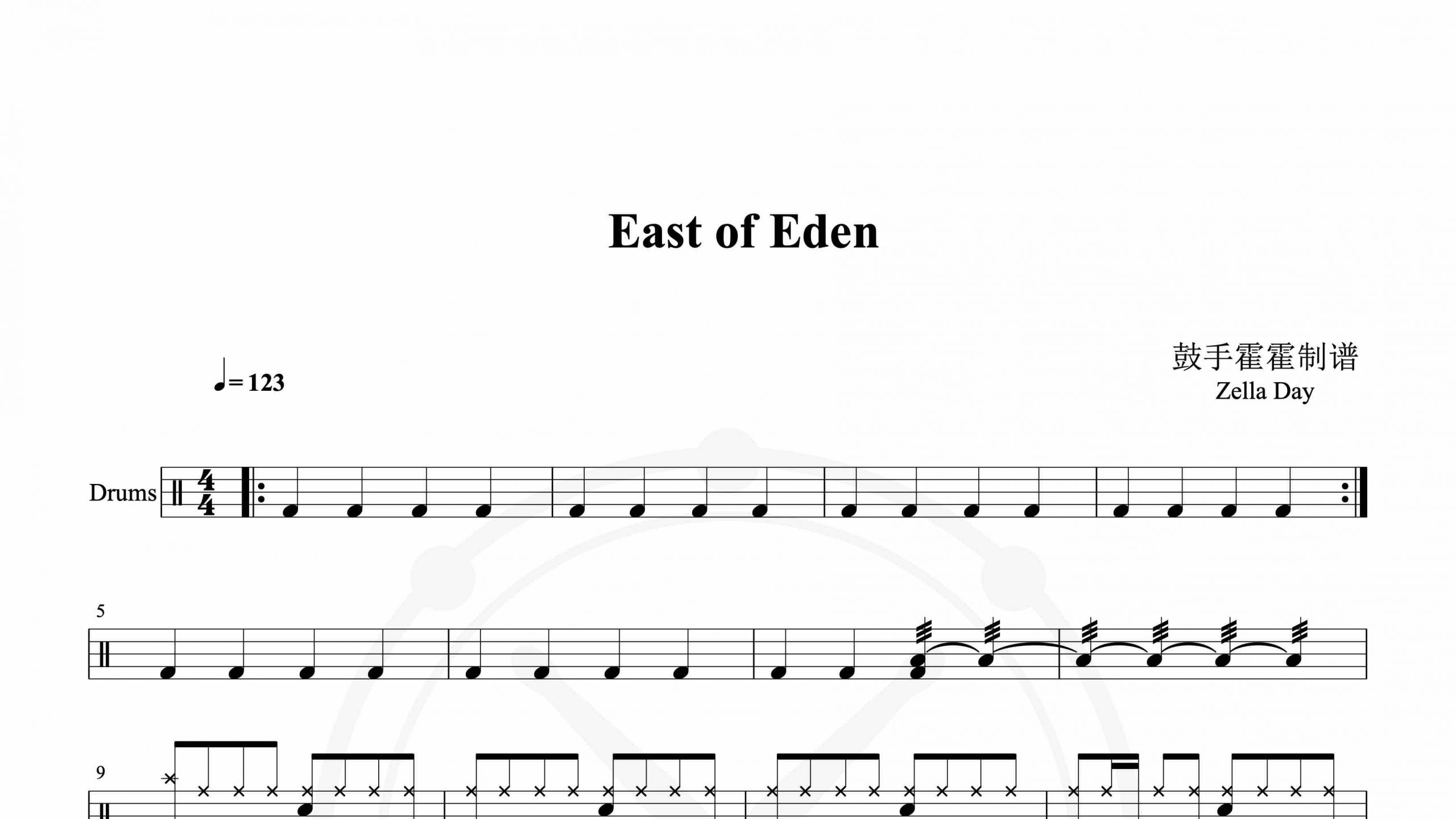 Zella Day – East of Eden-鼓谱