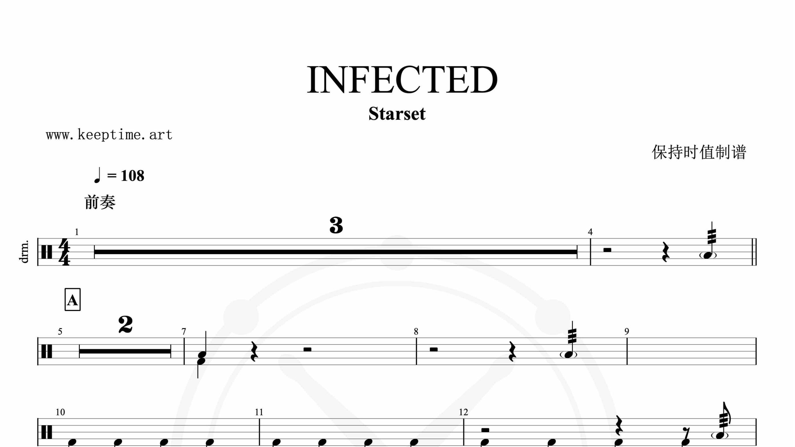Starset – INFECTED-鼓谱
